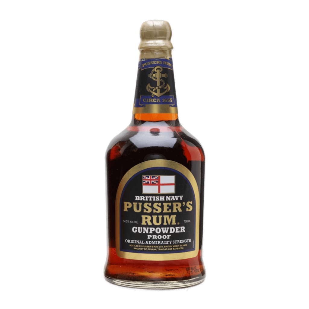 Pusser's British Navy Black Label Gunpowder Proof Rum